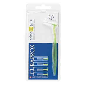 Curaprox Prime Plus Interdental Brushes, CPS 07 Holder with 5 Brushes, 0.7 mm to 2.5 mm