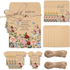 100pcs حزم بذور استحمام الطفل من البرية المظلات الكرافت الذاتي.
