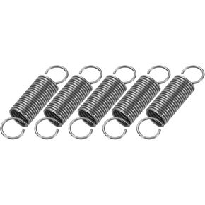 PATIKIL Extension Spring, 5pcs Wire Diameter 0.05", OD 0.4", Free Length 2.8" Spring Steel Dual Hook Tension Springs for Lawn Tractor Home Repairs DIY, Grey