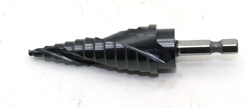 TEMO M35 Cobalt Spiral Flute Step Drill, 13 Size From 1/8 Inch To 1/2 Inch, 1/4 Inch Hex Shank in Saudi Arabia