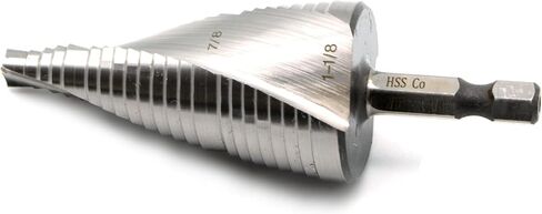 TEMO M35 Cobalt Spiral Flute Step Drill, 13 Size From 1/8 Inch To 1/2 Inch, 1/4 Inch Hex Shank in Saudi Arabia