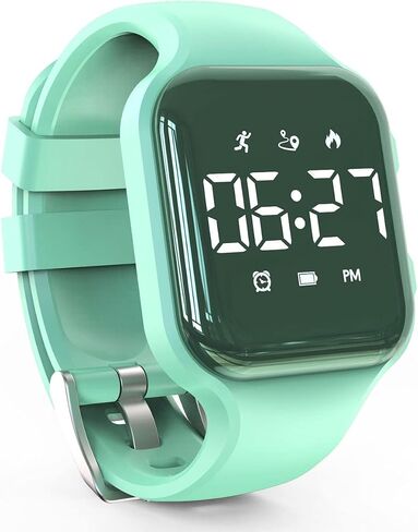 LED Kids Multifunction Steps Counting Watch, Digital Watch, Non-Bluetooth Pedometer Watch, Stopwatch, Alarm Clock, Calories for Women Children Girls Boys in Kuwait