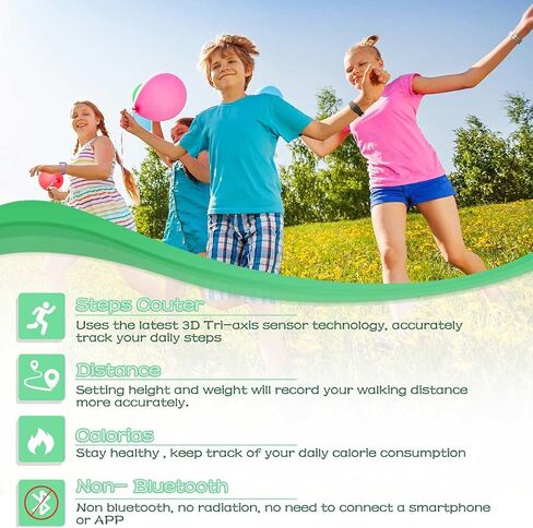 LED Kids Multifunction Steps Counting Watch, Digital Watch, Non-Bluetooth Pedometer Watch, Stopwatch, Alarm Clock, Calories for Women Children Girls Boys in Kuwait