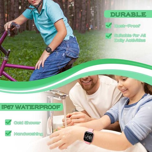 LED Kids Multifunction Steps Counting Watch, Digital Watch, Non-Bluetooth Pedometer Watch, Stopwatch, Alarm Clock, Calories for Women Children Girls Boys in Kuwait