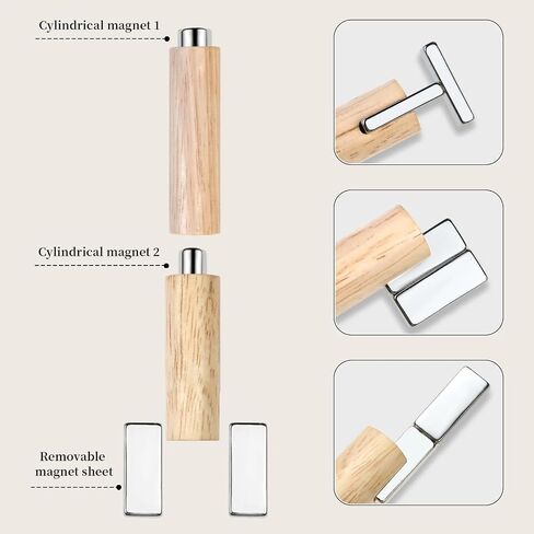 1Pc 4 IN 1 Cat Eye Magnet for Nails, Cat Eye nail Magnetic Wand, Cat Eye Gel Nail Polish Magnet, Manicure Design Tools DIY Salon Accessories in Saudi Arabia