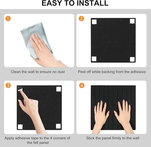 Bostin Bulletin Board 36 "× 24" لوحة كورك كبيرة للوحة الدبوس للدفع للمكتب 6 حزمة DIY صورة الألواح الزخرفية مربعات الجدران للمنزل ، رمادي فاتح in Kuwait