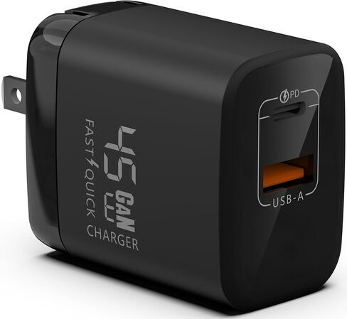 Fast 67W USB-C Charger - GaN Power Delivery - Dual USB-C Plus USB-A - Fast Compact Power Adapter for Laptops, Smart Phones, Tablets and Thousands of Other Devices (White) in Kuwait