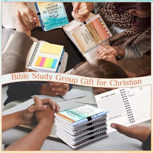 Kosiz 40 Pcs/ 20 Sets Christian Bible Verse Spiral Notebooks and Ballpoint Pens Church Religious Pocket Journal Notepad Gifts for Bible Study Group Supplies Mother's Day Believers(Watercolor,Nature) in Saudi Arabia