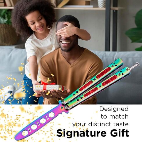 Grand Way ButterflyTrainer - New 2025 Practice Balisong Knives - Practice Balisong Knives NOT Real - NOT Sharp Blade Dull Trick CSGO Training - Navaja Mariposa - Gifts for Men Boys Girls K-06 N in Saudi Arabia