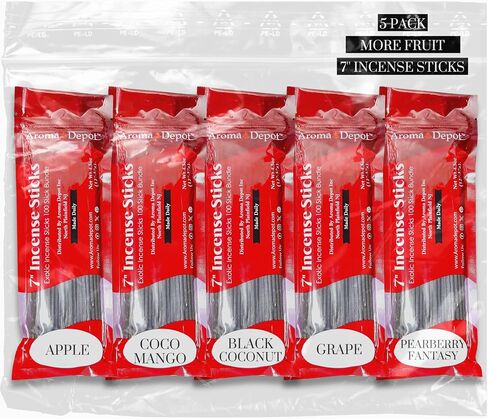 Gift for Her 7'' Incense Sticks - Variety Set 500 Pack - 11 inch - 7Bundles 100 Sticks Per Fragrance Scent. Set Features Desire, Pussy, Obsession, Lick Me All Over, Black Women Type in Saudi Arabia
