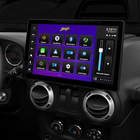 Stinger HORIZON10 10.1" Universal Car Stereo 1280x800 HD Touchscreen Car Radio, Wireless Apple CarPlay/Android Auto, Bluetooth 5.1, IP65 Weather-Resistant Display, HDMI Input, 4 Camera & 3 USB Inputs in Kuwait