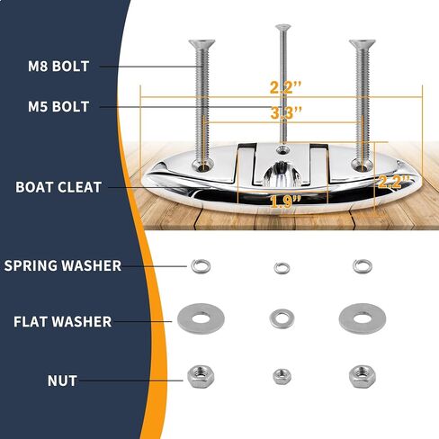 SHENGHUISS Boat Cleat 316 Stainless Steel Flip Up Folding Cleat in Saudi Arabia