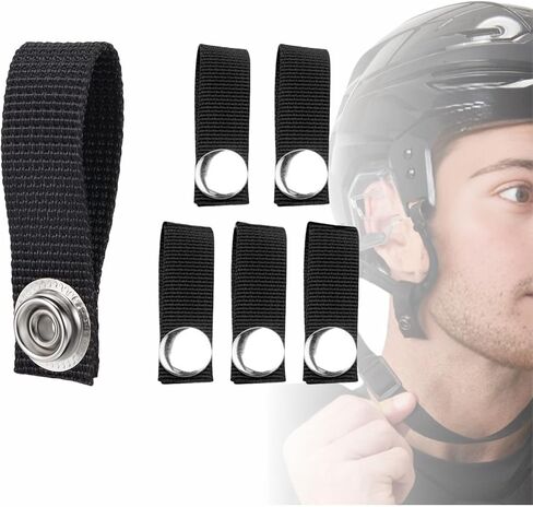Hockey Helmet Chin Strap with Single Snap, Ice Hockey Headgear Replacement Parts in Saudi Arabia