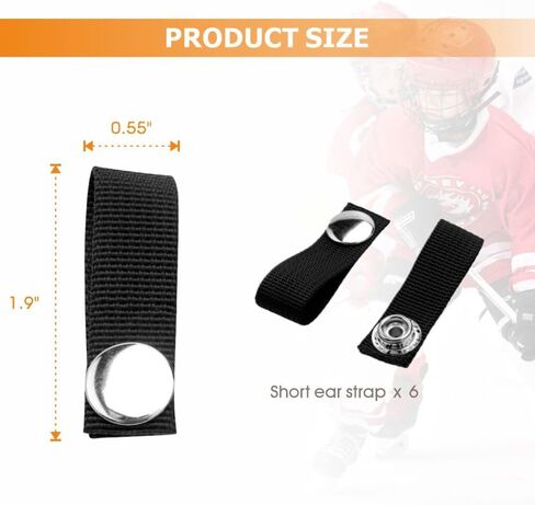 Hockey Helmet Chin Strap with Single Snap, Ice Hockey Headgear Replacement Parts in Saudi Arabia