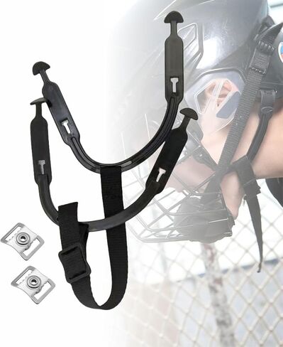 Hockey Helmet Chin Strap with Single Snap, Ice Hockey Headgear Replacement Parts in Saudi Arabia