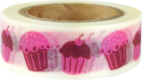 Wrapables Hearts & Sweets Japanese Washi Masking Tape - Cupcakes in Saudi Arabia