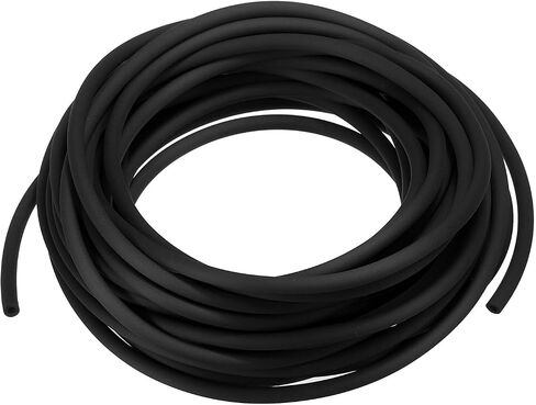 PATIKIL Rubber Cord Tube, 16ft Silicone Hollow Tubing 1/8" OD 1/16" ID for DIY Craft Beading Necklaces Bracelet, Black in Saudi Arabia