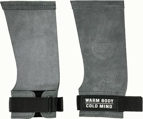 WARM BODY COLD MIND Leather Hand Grips - NO Holes for Weightlifting, Powerlifting, Gymnastics, Cross Training, Pull-Ups, Weight Lifting, Wrist and Palm Protection in Saudi Arabia
