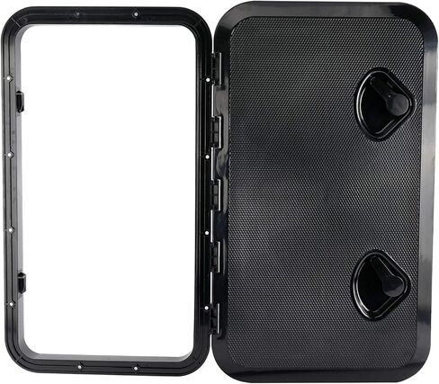 Amarine Made Boat Hatch 24" X 14", 180 Degree Lid Hinge Boat Deck Hatch, Marine Hatch with Non Slip Surface, Durable Construction Boat Access Hatch & Lid, Weatherproof and Easy to Install in Kuwait