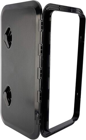 Amarine Made Boat Hatch 24" X 14", 180 Degree Lid Hinge Boat Deck Hatch, Marine Hatch with Non Slip Surface, Durable Construction Boat Access Hatch & Lid, Weatherproof and Easy to Install in Kuwait