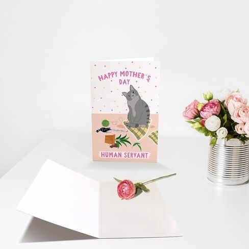 بطاقة عيد أم مضحكة Cat ، بطاقة عيد الأم اللطيفة من Cat ، هدايا بطاقة عيد الأم لجدة الأم ، عيد أم سعيد لخادمي البشري in Kuwait