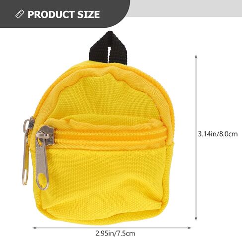 EXCEART 2pcs Doll Backpack Mini School Supplies for Dolls Mini House Supply Doll Cloth Backpack Mini Backpack Decor Backpack for Dolls Doll Bag Polyester Micro Scene Household in Saudi Arabia