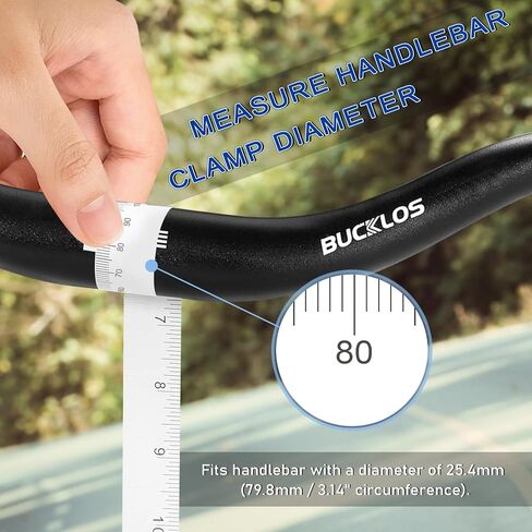 BUCKLOS Adjustable Bike Stem MTB 25.4mm 31.8mm 90/110/130/145mm 80 Degree Bike Stem Riser for Angle Adjustment, Bicycle Handlebar Extension for Commuter Bikes, E-Bike, Mountain, Road Bicycles in Kuwait