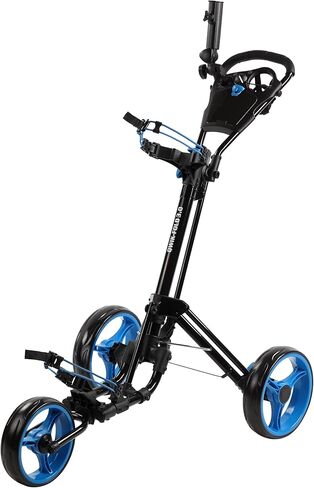 3 Wheel Push Pull Golf CART - Foot Brake - ONE Second to Open & Close! in Kuwait