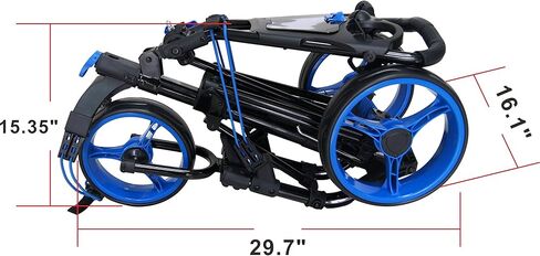 3 Wheel Push Pull Golf CART - Foot Brake - ONE Second to Open & Close! in Kuwait