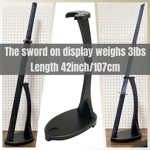 Eforlife Sword Stand Vertical Samurai Sword Katana Tanto Holder Stand Display Swan Shape 23cm / 44cm / 58cm in Kuwait