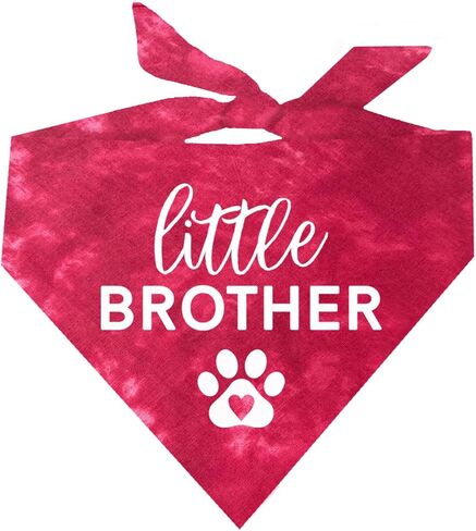 Little Brother Heart Paw Family Matching Dog Bandana (Royal Scrunch, OS218) in Saudi Arabia