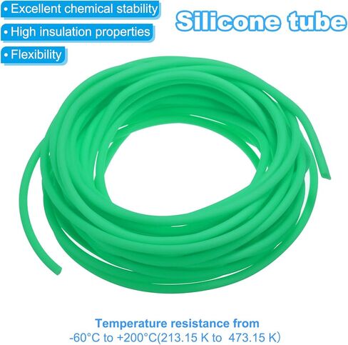 PATIKIL Rubber Cord Tube, 16ft Silicone Hollow Tubing 1/8" OD 1/16" ID for DIY Craft Beading Necklaces Bracelet, Black in Kuwait