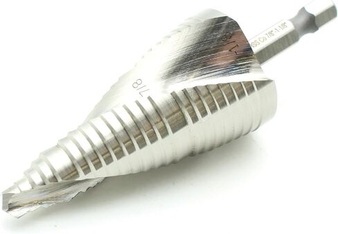 TEMO M35 Cobalt Step Drill Double Flute, 6 Size From 3/16 Inch To 1/2 Inch, 1/4 Inch Hex Shank in Kuwait