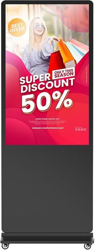 Touch Screen Digital Kiosk, 55 Inch Interactive Digital Signage Display for Retail, Mall, Office Lobby, Events, Advertising Board with Built-in Media Player in Kuwait