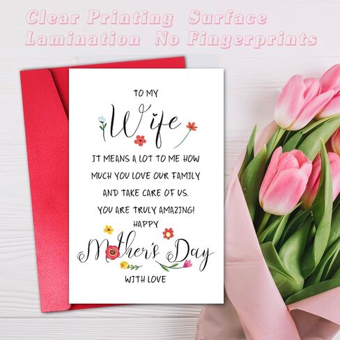Funny Mother’s Day Card for Mom Grandma Wife, Cute Mother’s Day Gift from Daughter Son Husband (Every Day I Appreciate You, but Today You Get a Card) in Saudi Arabia