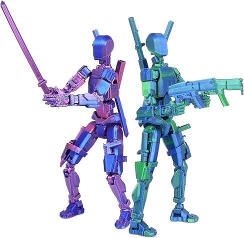 T13 Action Figure (Assembly) Titan 13 Dummy 13 Figure Robot 13 Figure 3D printed multiced multi-cointed mostible model (tentacle) in Saudi Arabia