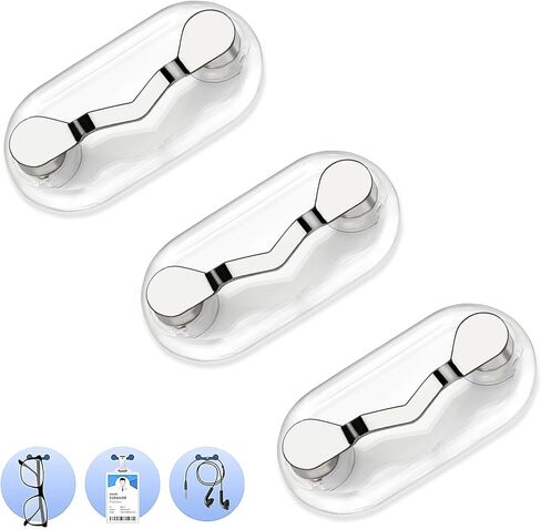 Magnetic Badge Holder for Shirt Magnet Glasses Pin Sunglass Broche Eyeglass Clip Id Badge 3 Pack in Saudi Arabia