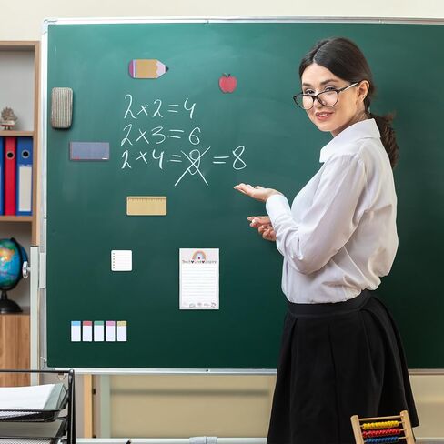 Teacher Sticky Notes Set,Teacher Notepad Blackboard,Self-Stick Note Pads,Teacher Appreciation Gifts,Self-Adhesive Personalized Sticky Notes,Teaching is a Work of Heart,School Supplies in Kuwait