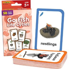 Edupress Go Fish: Life Cycles Flash Cards (EP62321)