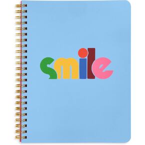 ban.do Rough Draft Mini Spiral Notebook with Saying, 8.5" x 6.75" with Pockets and 160 Lined Pages, Let Me Write That Down