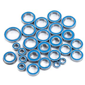 26PCS Rubber Blue Sealed Ball Bearing Kit for Arrma 1/10 Kraton 4S BLX, Outcast 4S BLX RC Crawler Car Upgrade Parts