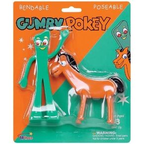 Gumby and Pokey 6 Bendable Pair by NJ Croce