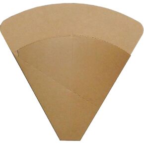 Crepe Holder Eco Kraft, Regular Size - Perforated 300 GRAM HEAVY DUTY Cardboard - 100 Pieces, 39¢ per Holder