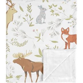 Sweet Jojo Designs Woodland Arrow Woodsy Gray Baby Boy Receiving Security Swaddle Blanket for Newborn or Toddler Nursery Car Seat Stroller Soft Minky - Navy Blue, Mint and Grey