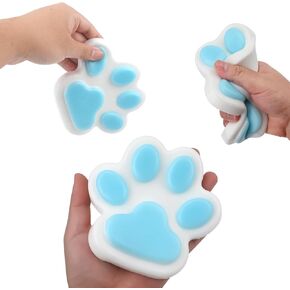 لعبة Cat Paw Squeeze ، 5.5 بوصة كبيرة الحجم Taba ناعم هريرة Paw Squishy kawaii Jelly Kitty Paw Moying Animals Fufu Toys for Kids Teenagers Ons (Blue)