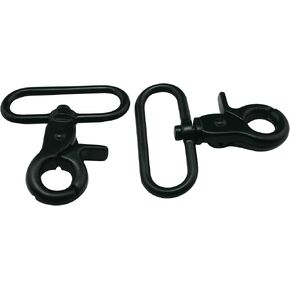 Black 1.5" Inside Diameter D-ring Lobster Clasp Claw Swivel Eye Lobster Snap Clasp Hook Strap 6