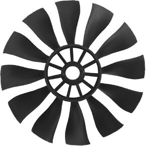 DILWE RC DUTH FAN 50MM ، مروحة القناة مروحة 12 شفرة مروحة مروحة البلاستيك مروحة المروحة للطائرات RC/القوارب الأسود (عكس اتجاه عقارب الساعة)