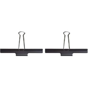 Lion Extra Large Binder Clips, Black, 110-Sheet (Pack of 2)