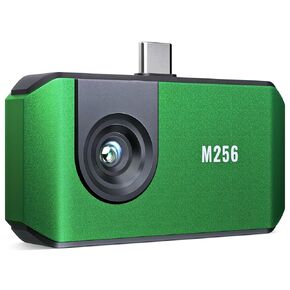 M256 Thermal Camera, 256x192 IR High Resolution Thermal Imaging Camera with 3D Analysis, 25Hz Refresh Rate, -4°F~842°F Temp Range, Works for Android Smartphones and Tablets & PC (Red)