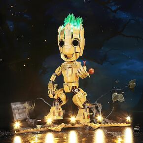 إضاءة LED متوافقة مع Lego I Am Groot 76217 ، مجموعة الضوء المتوافقة مع LEGO 76217 ، مع إعطاء الضوء للنموذج ، ولم يتم تضمين مجموعة النموذج （الإصدار القياسي）